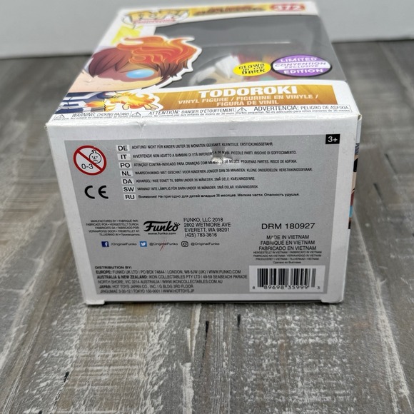 Funko Pop Vinyl My Hero Academia Todoroki Glow in the Dark #372 - Picture 7 of 7